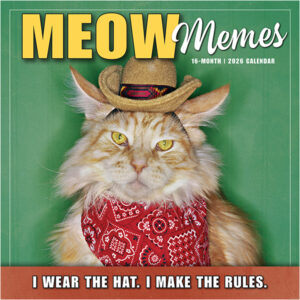 Meow Memes 2026 Wall Calendar