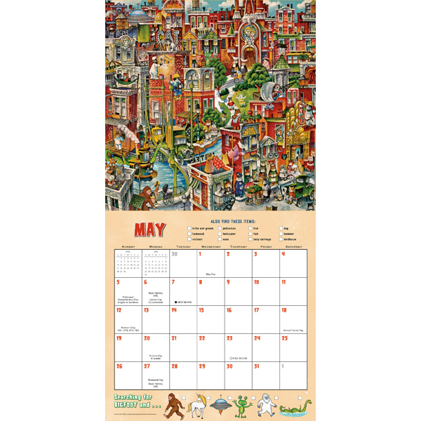 Searching for Bigfoot 2024 Wall Calendar RSVP
