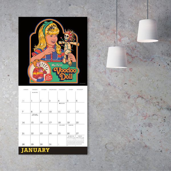 Twisted Nostalgia 2024 Wall Calendar RSVP