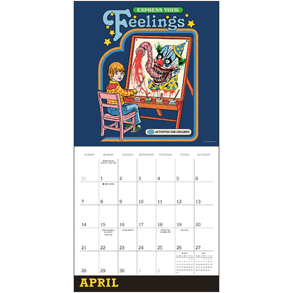 Twisted Nostalgia 2024 Wall Calendar RSVP