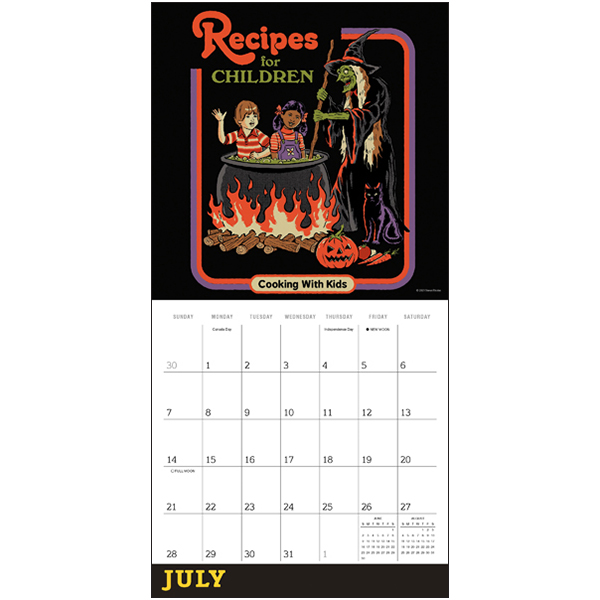 Twisted Nostalgia 2024 Wall Calendar RSVP