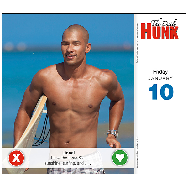 The Daily Hunk 2025 Daily Calendar RSVP